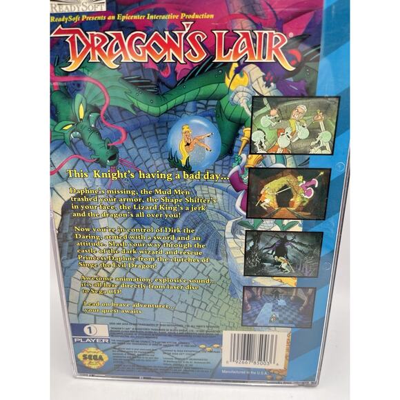 Dragon's Lair (Sega CD, 1994) Complete CIB Tested Working - CLEAN! - Picture 4 of 8